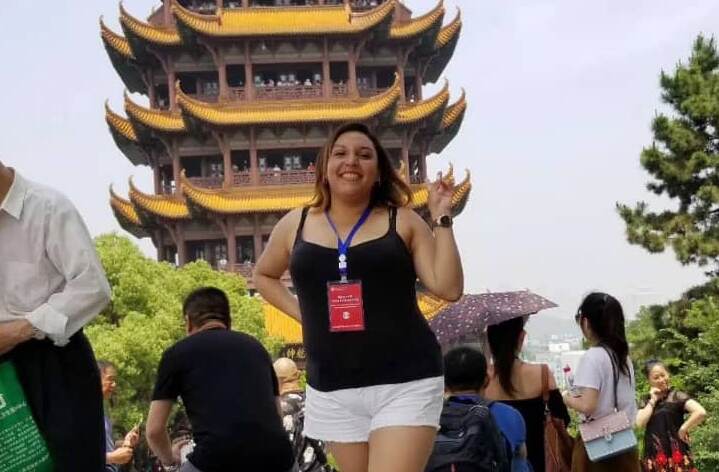 Paola Reyes Pérez, tica que vive en Wuhan, China