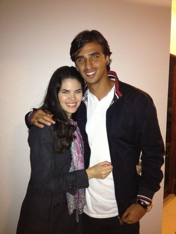 Carolina Jaikel y Bryan Ruiz en sus tiempos de novios.