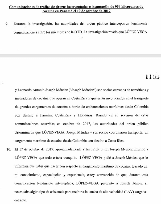 Este es parte del expediente de extradición de Edwin López Vega alias "Pecho de Rata" en el que se confirma su vinculación con Joseph Méndez, alias "Chombo".