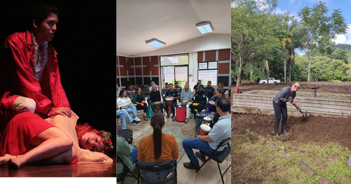 Isabel, Andrés y Ana Yancy han participado en diversos programas de la Fundación Parque Metropolitano La Libertad, como en artes dramáticas, círculos de tambores y programas ambientales.