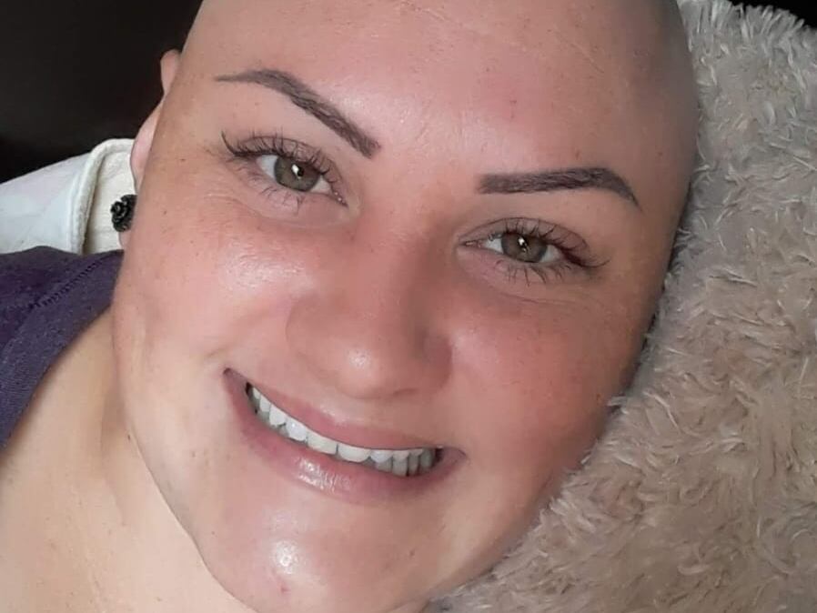 Stephanie Vargas Villalobos, paciente con cáncer de mama triple negativo. 35 años, vecina de San Antonio de Naranjo. Octubre 2023