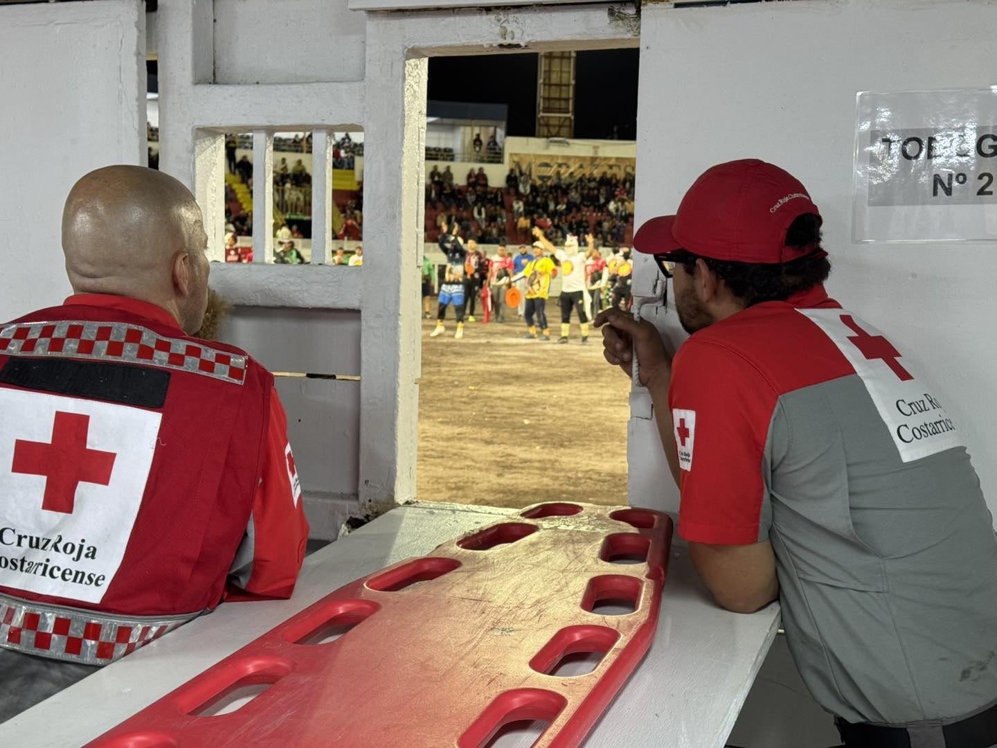 La Cruz Roja Costarricense ha brindado 70 atenciones en el redondel de toros de Zapote