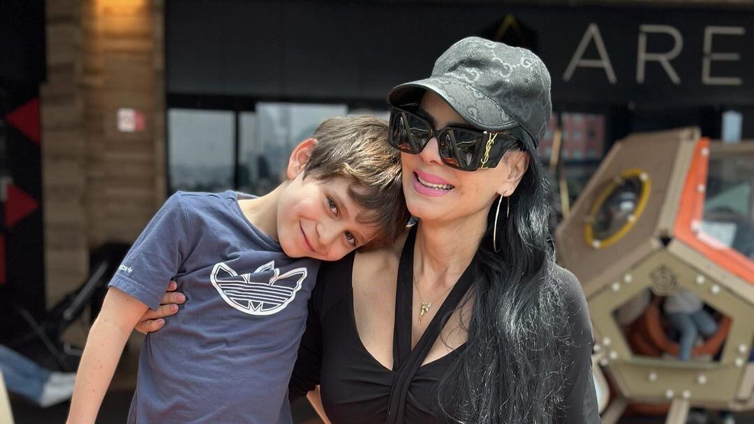 Maribel Guardia y su nieto José Julián