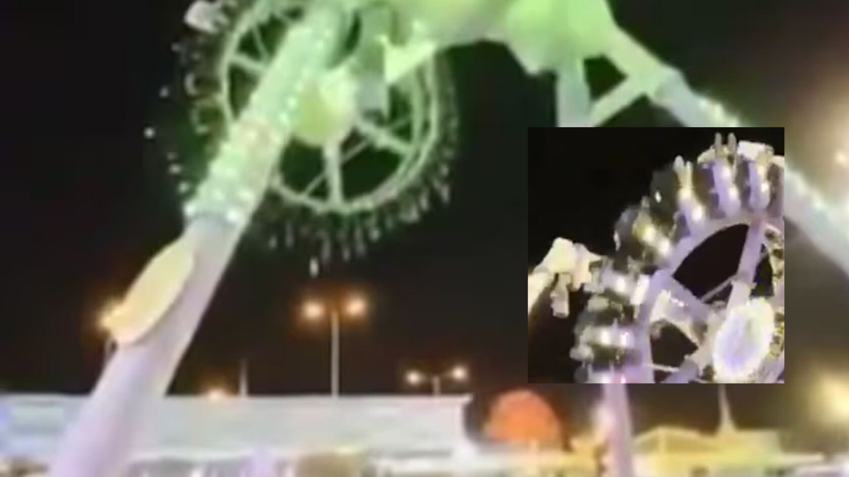 Una atracción colapsó en Arabia Saudita y se partió en dos. Hay 23 heridos. Video del accidente se volvió viral y generó una investigación.