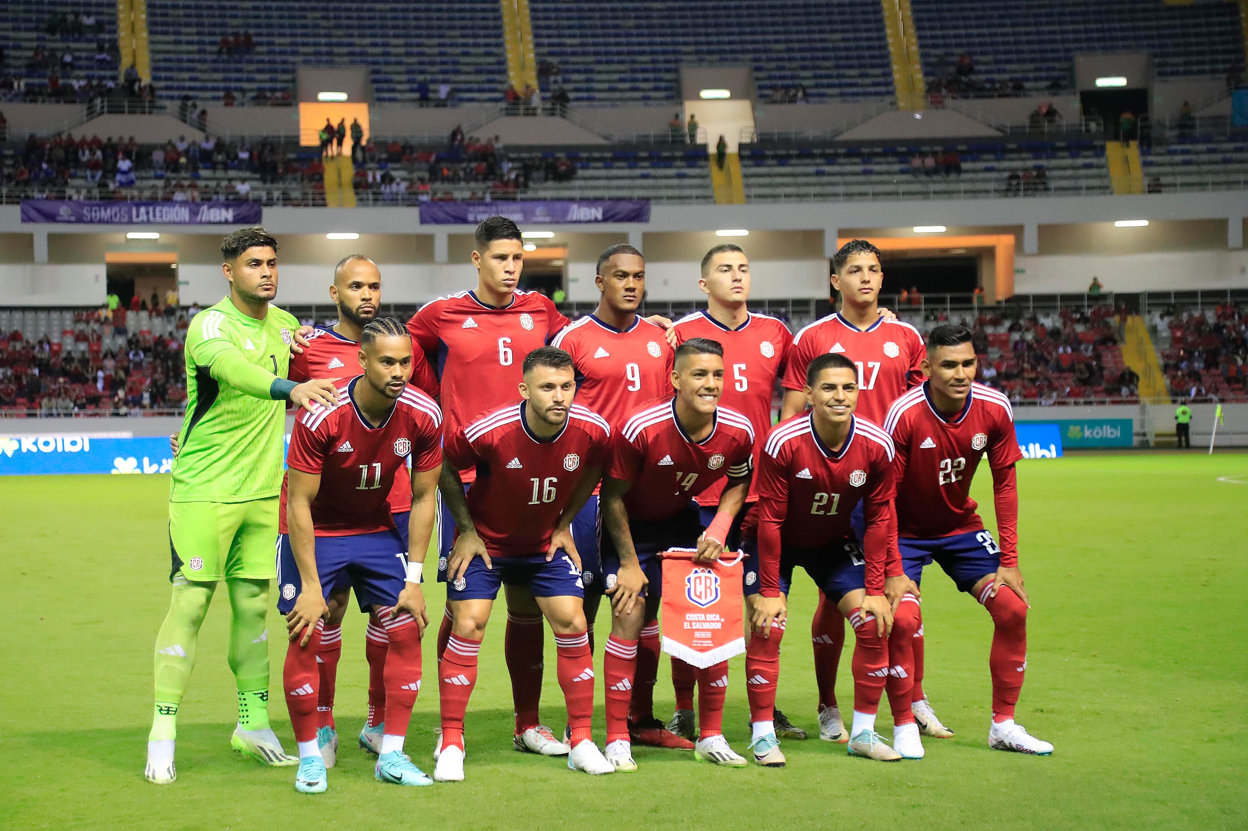 02/02/2024 Estadio Nacional, La Sabana. La Selección Nacional de Costa Rica recibió a su similar de El Salvaldor, en partido amistoso o de fogueo previo al importantísimo juego de La Sele, del próximo mes frente a Honduras, donde se jugará la clasificación a la Copa América. Foto: Rafael Pacheco Granados