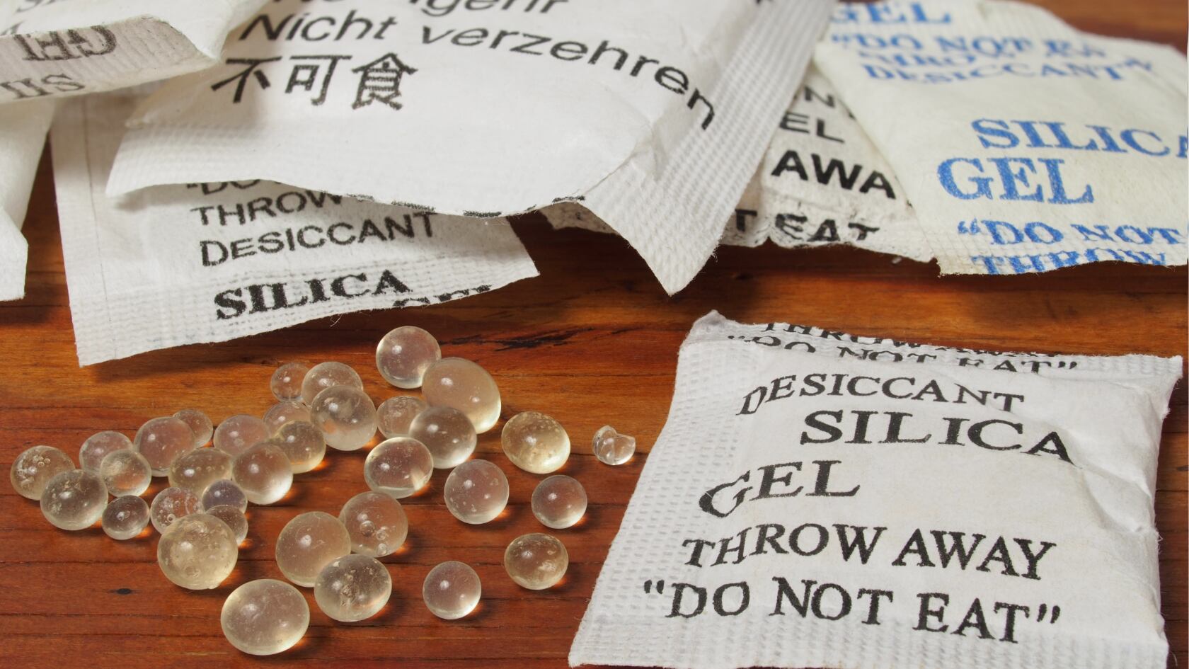 Bolsas con gel de sílice