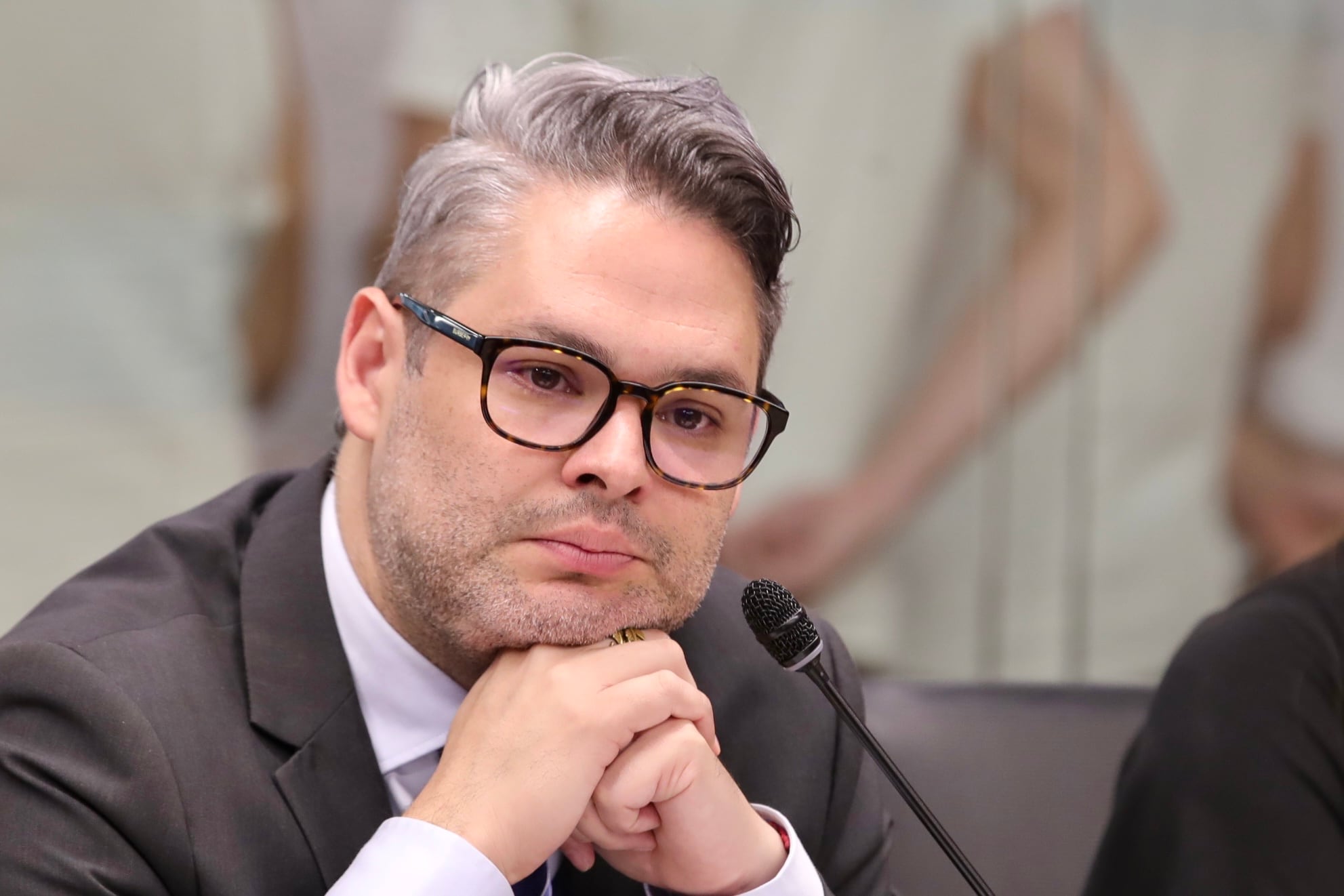 Ministro de Cultura Jorge Rodríguez, durante una comparecencia en la Asamblea Legislativa.c