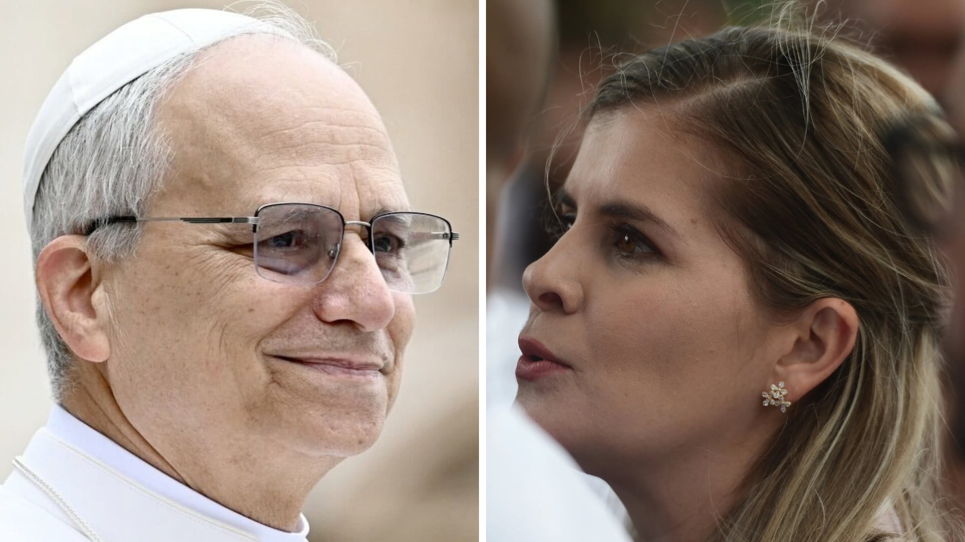 Papa León XIV y presidenta Laura Fernández.