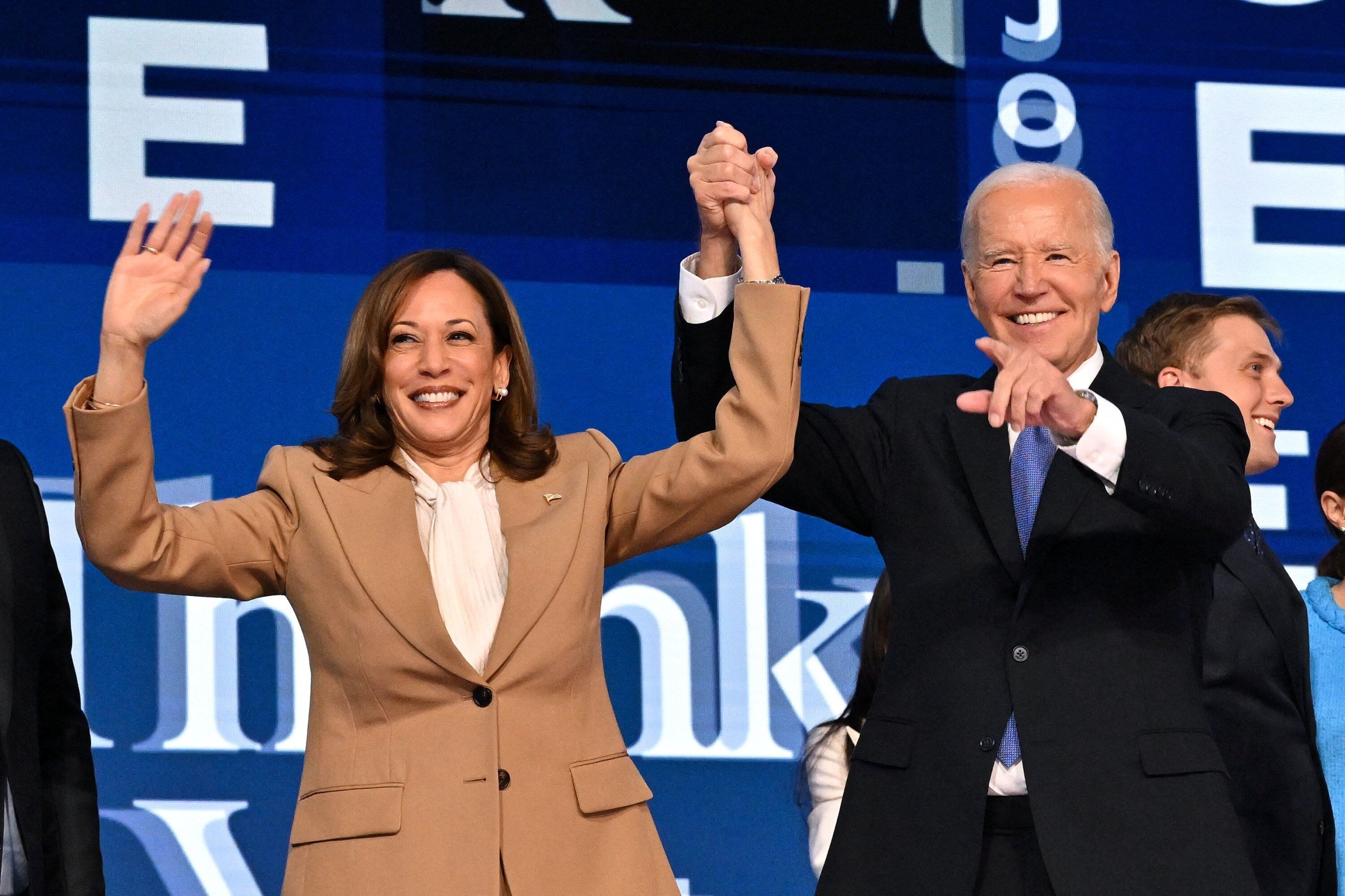 El presidente de Estados Unidos, Joe Biden, decidió no competir por la reelección. Kamala Harris es la candidata del Partido Demócrata. Foto: AFP