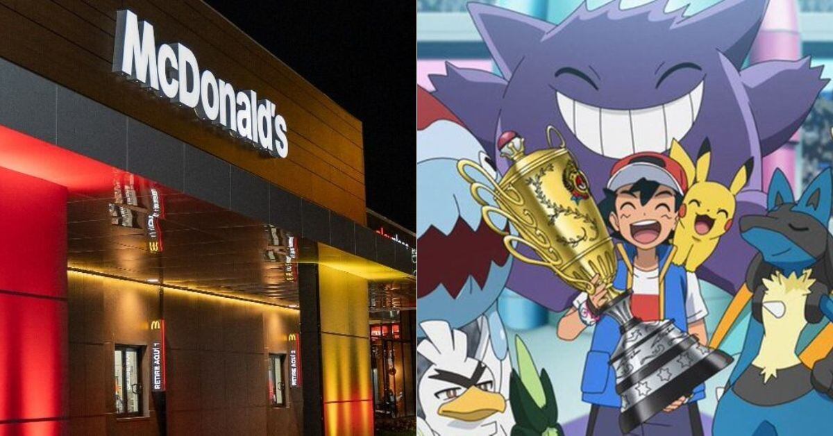 En la imagen, una fachada de McDonald's y Pokémon