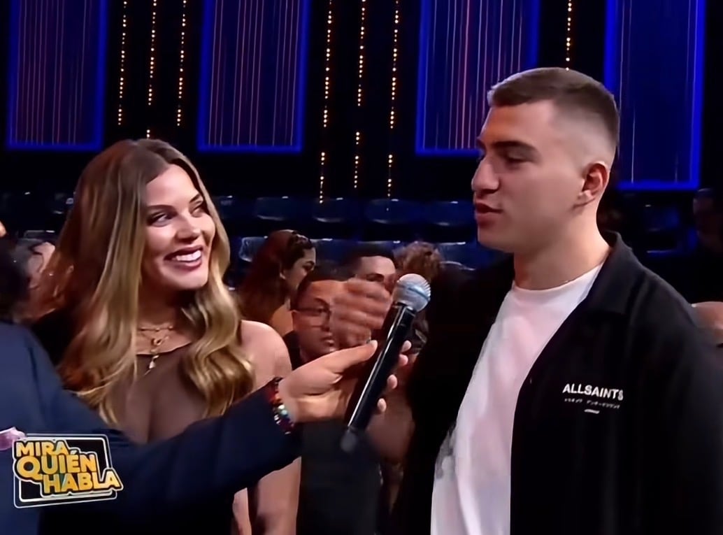 Laura Ortega y Fernán Faerron estuvieron presentes en la segunda gala de 'Mira quién baila' y luego los entrevistaron en 'Mira quién habla'.