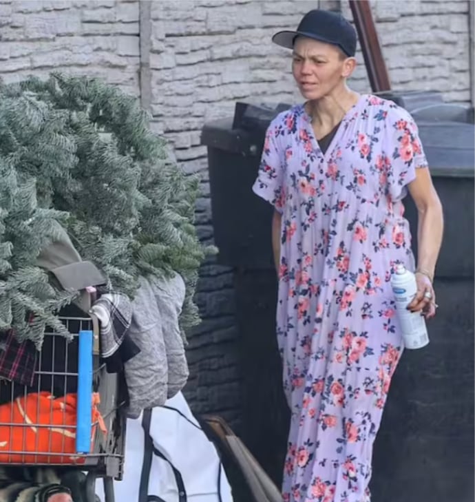 Loni Willison fue vista recientemente buscando comida en las calles de Los Ángeles, vestida con varias capas de ropa.