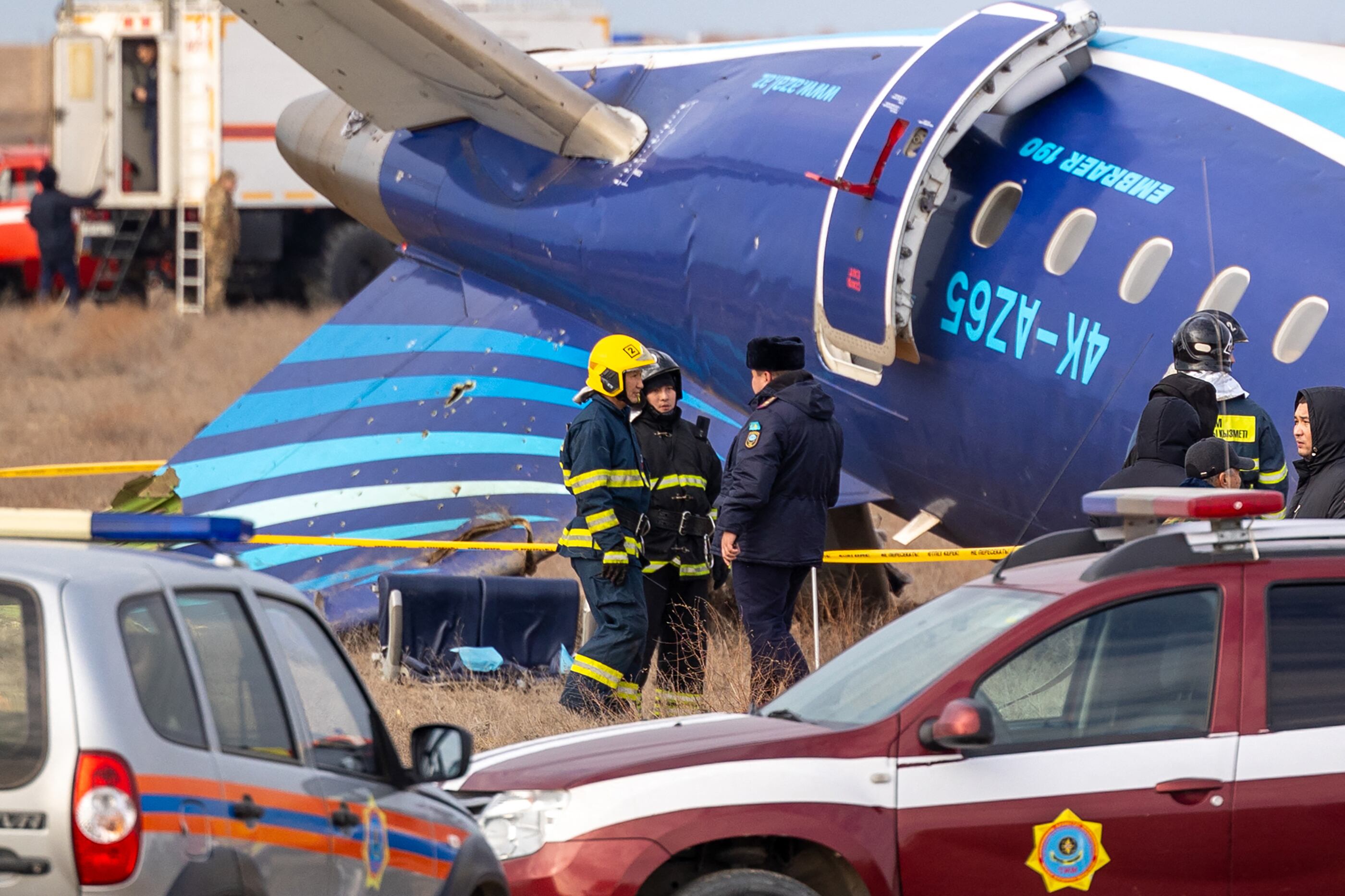 Accidente aéreo de Azerbaijan Airlines, en Aktau, Kazajistán.