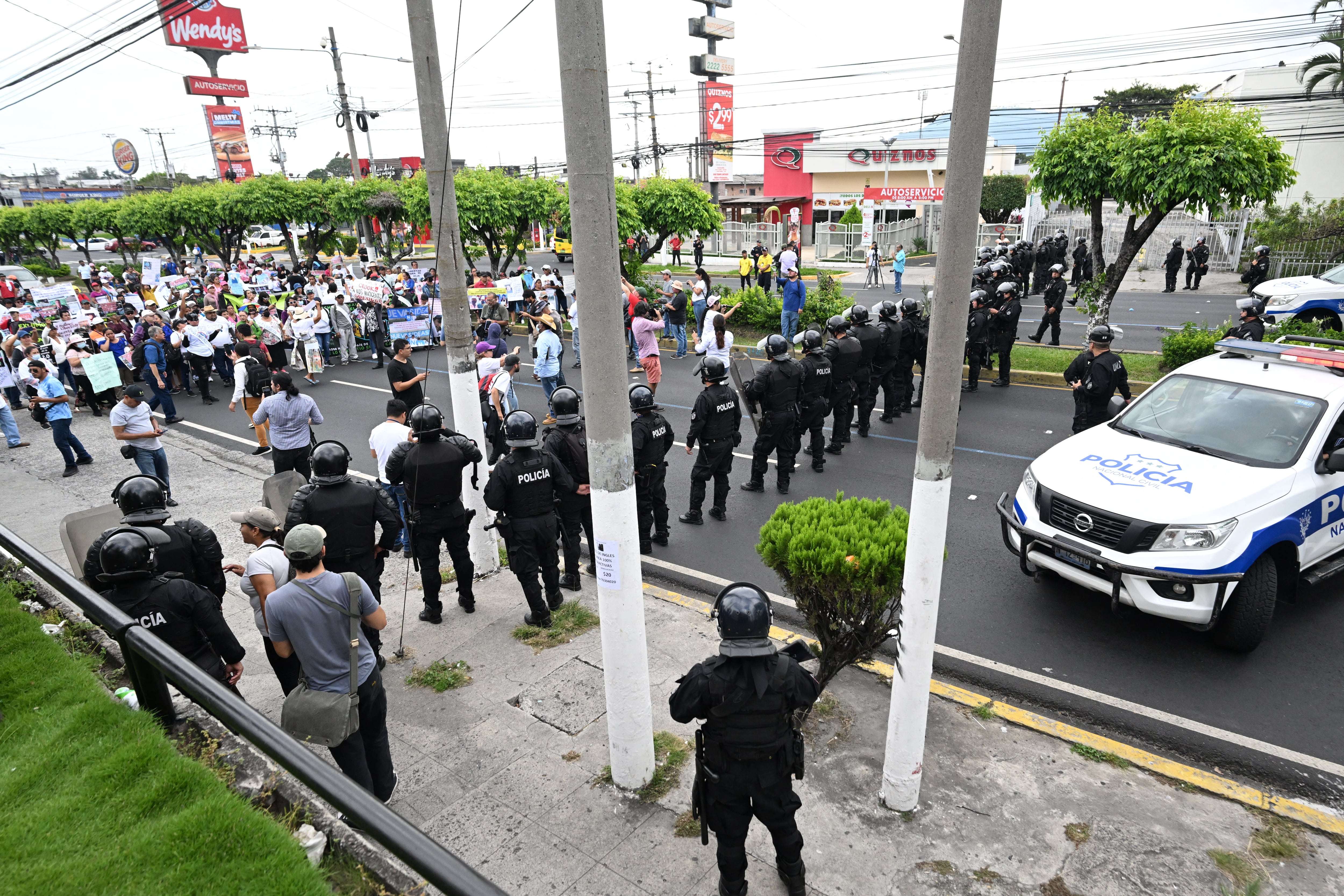 Protesta en El Salvador