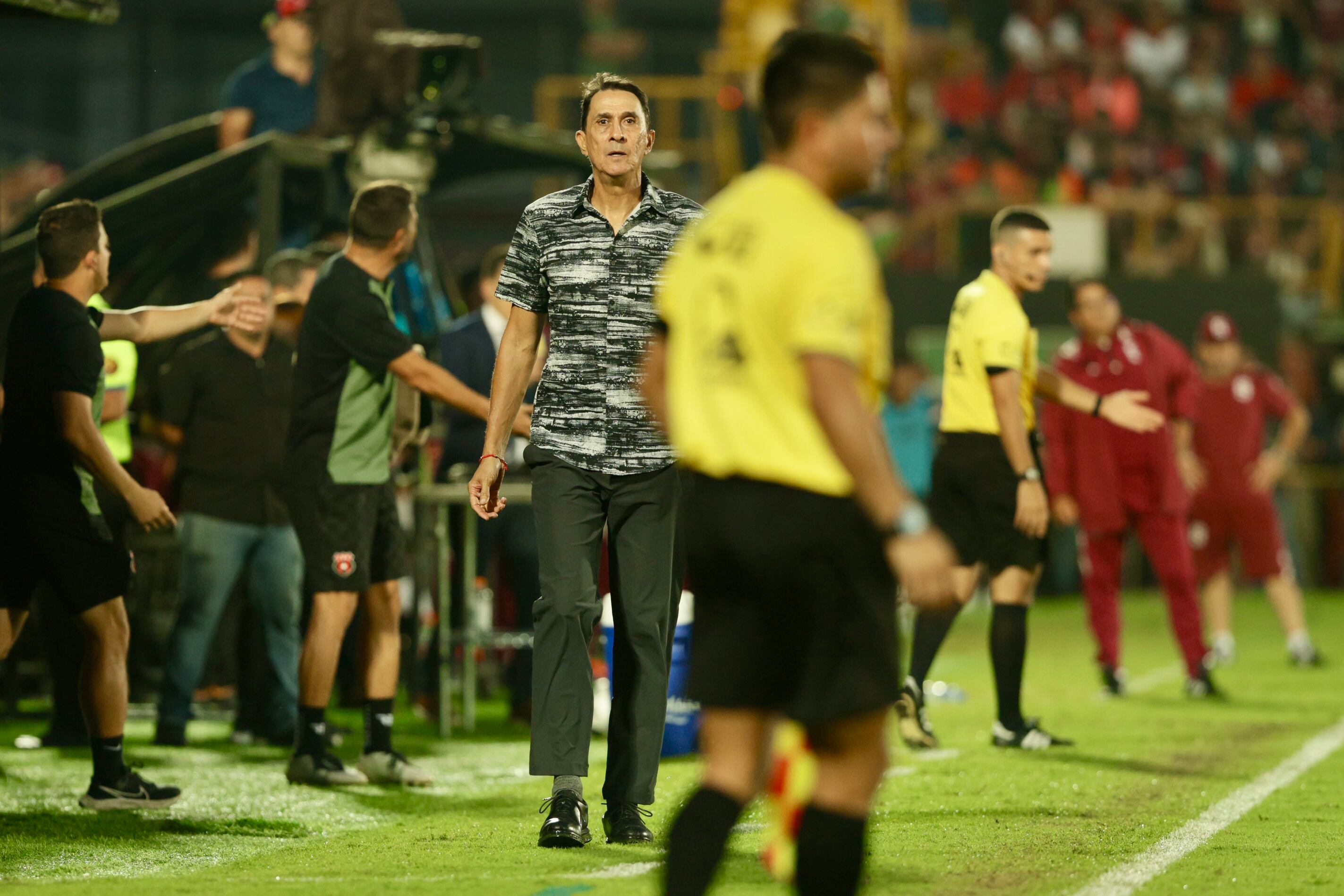 01/09/2024, Alajuela, Estadio Alejandro Morera Soto, partido de la jornada 8 del torneo de clausura 2024 entre la Liga Deportiva Alajuelense y el Deportivo Saprissa.