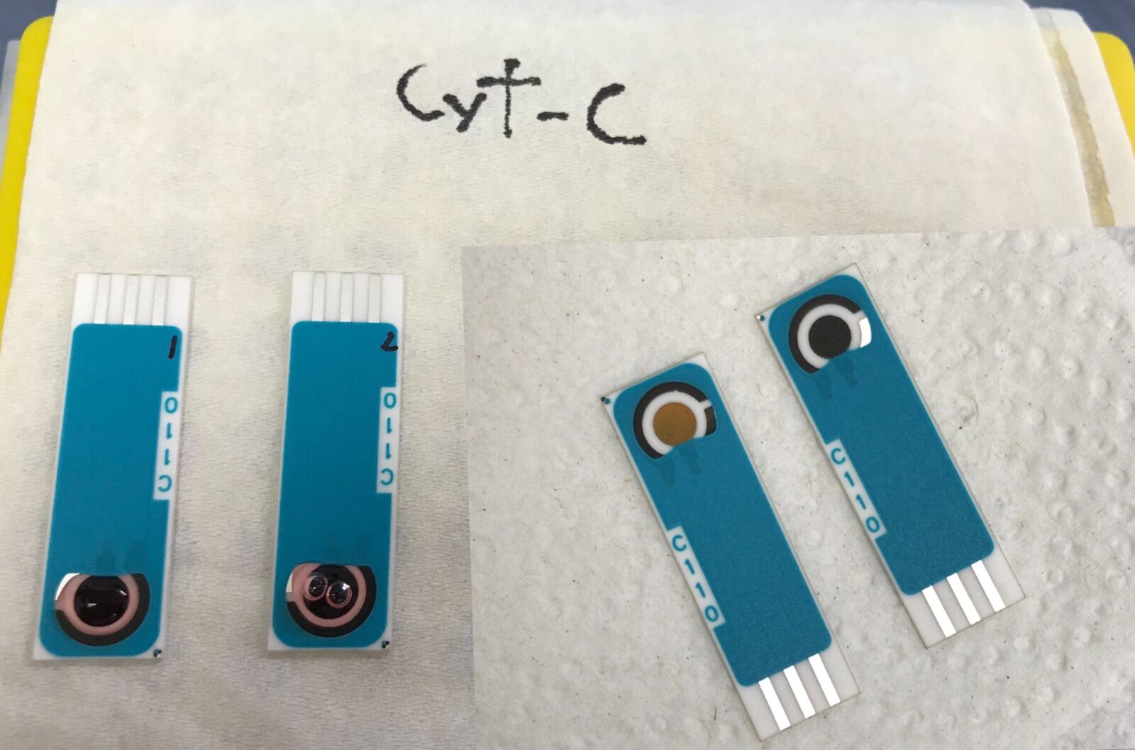 En esta base electrónica se monta el biosensor.
Fotografía: Cortesía