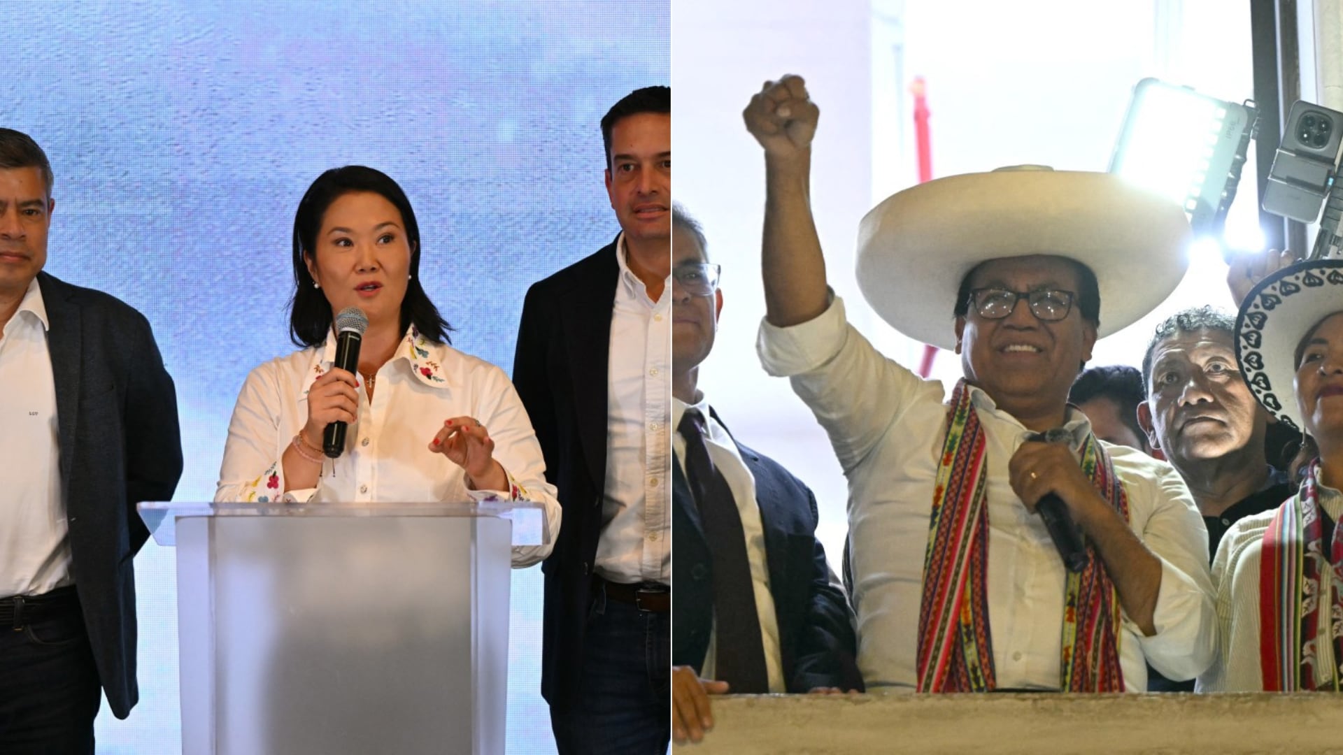 Keiko Fujimori y Roberto Sánchez disputan presidencia de Perú.