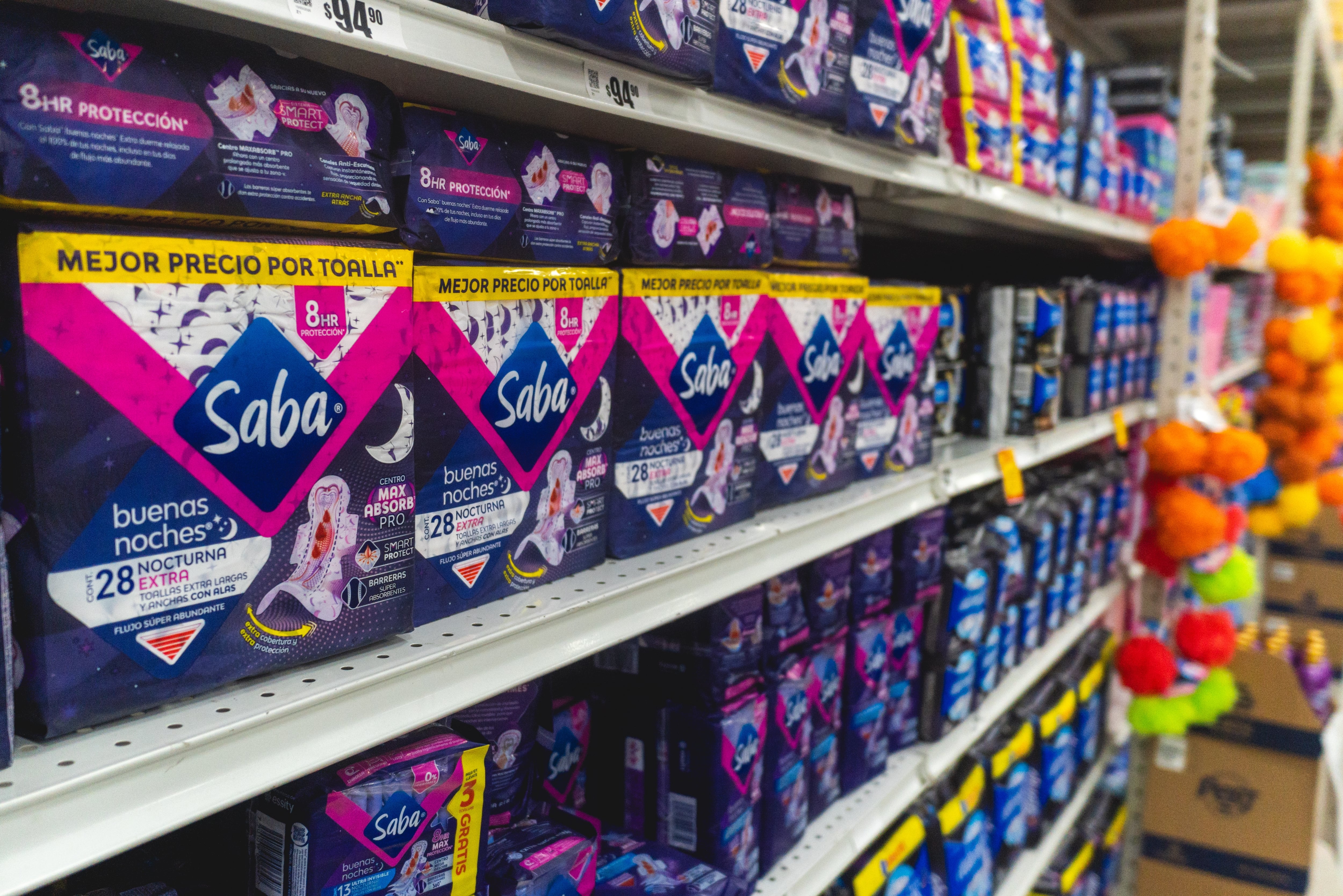 Productos de higiene menstrual
