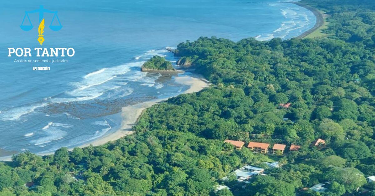 En la imagen, los terrenos en disputa