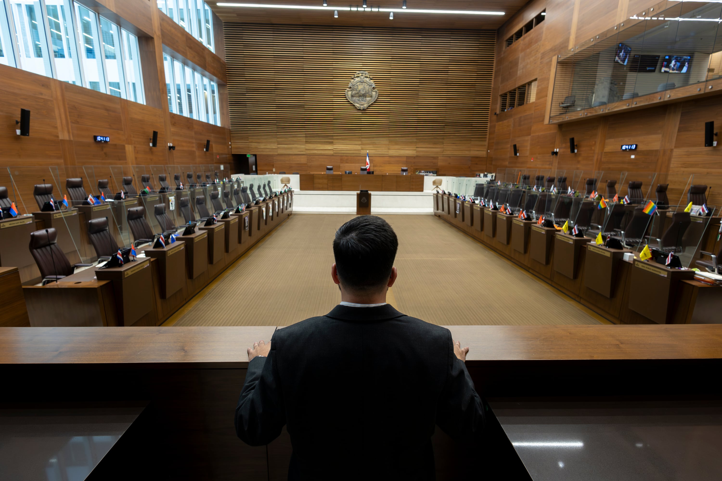 25/02/2025, San José, Asamblea Legislativa, recorrido por la asamblea, para hacer fotografías ilustrativas del Lobby en la asamblea.