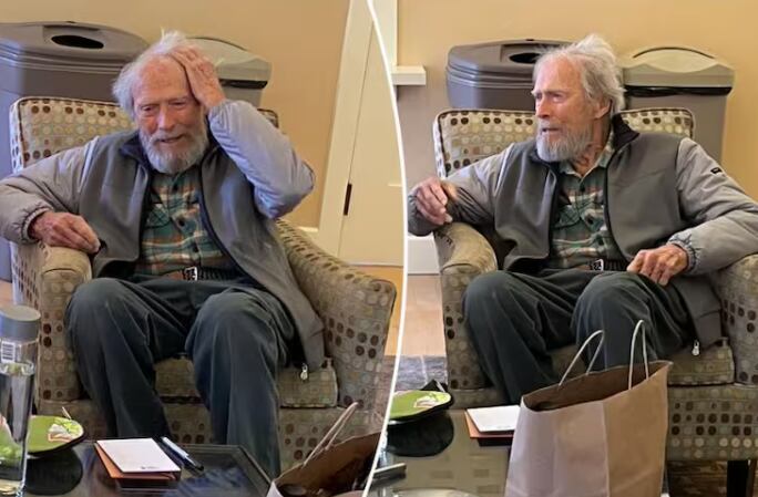 Clint Eastwood sorprendió con su aspecto (Foto: captura X/@nypost)Clint Eastwood sorprendió con su aspecto (Foto: captura X/@nypost)