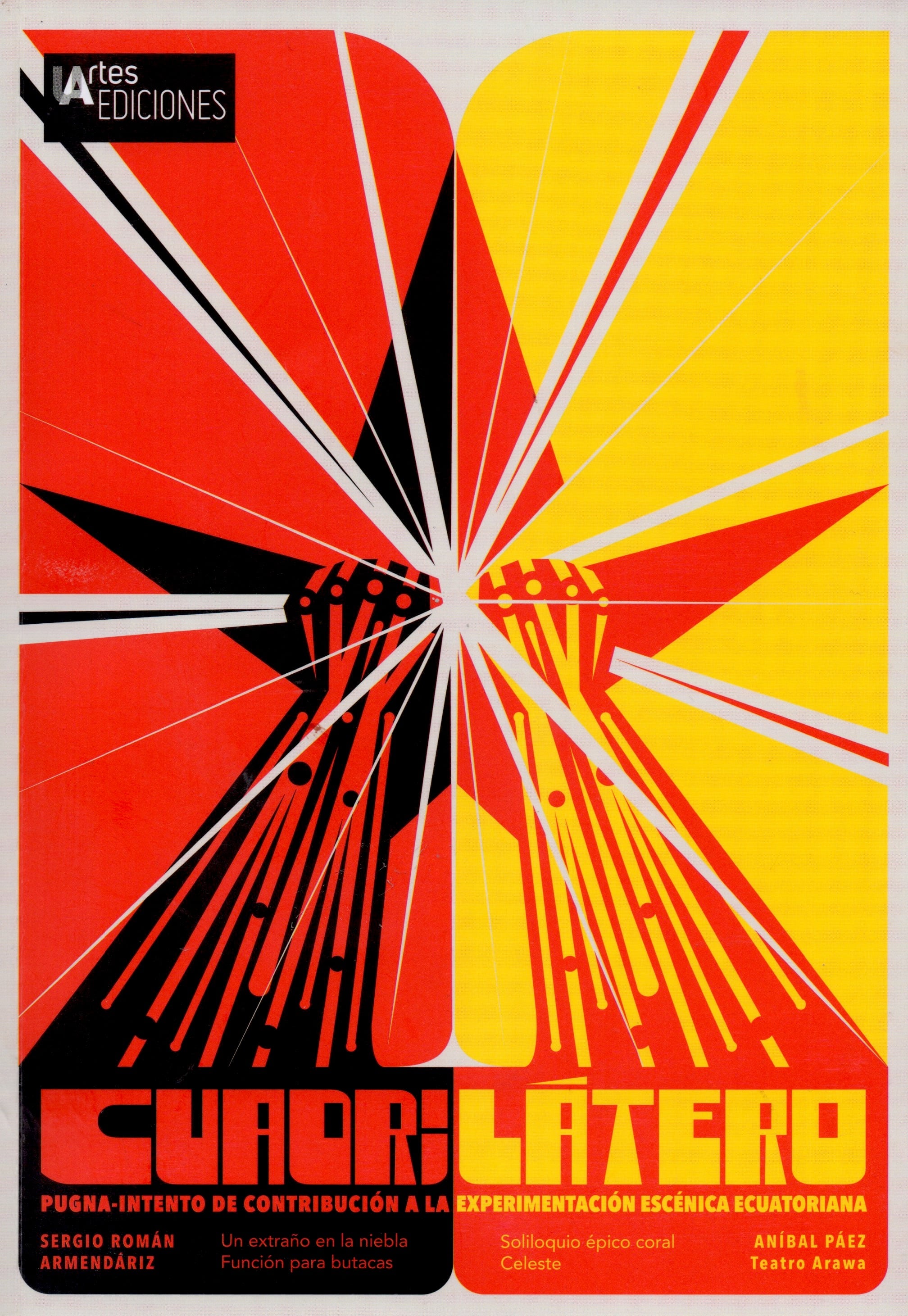 11/09/2023 Portada del libro Cuadrilátero publicado por la Universidad de las Artes del Ecuador