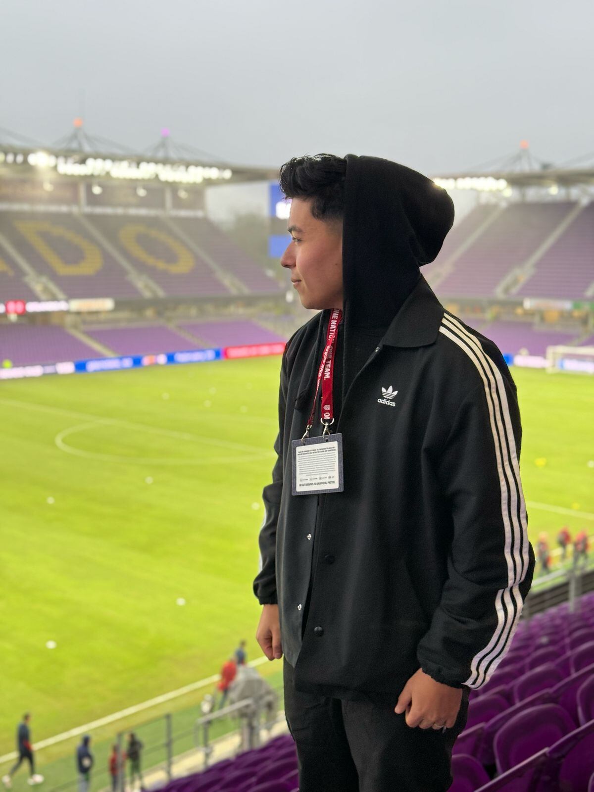 Kevin Jiménez acompañó a la selección de Costa Rica en todos sus partidos durante el último año. En esta fotografía se le ve en el estadio Inter&Co del Orlando City.