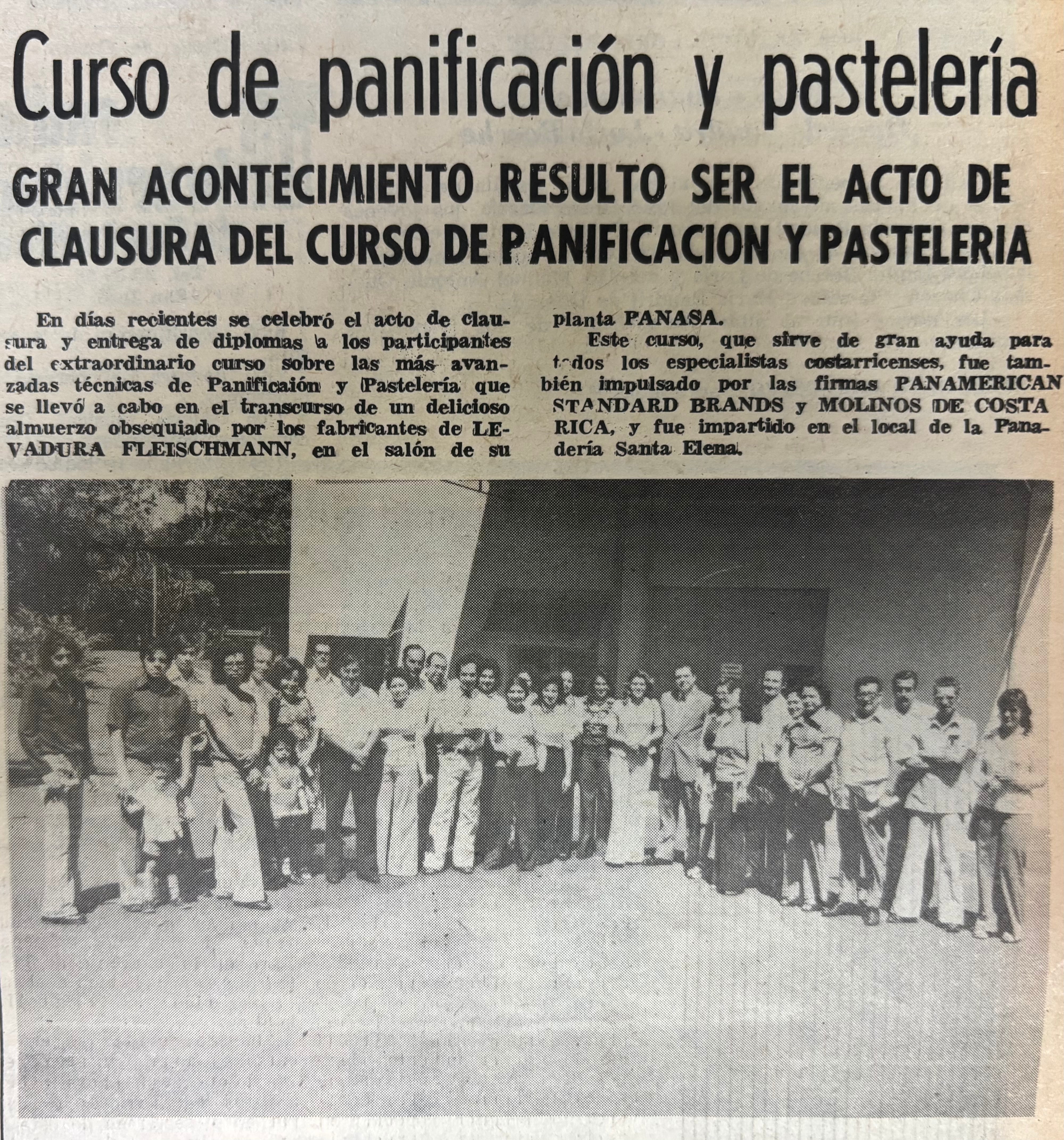 Anuncio del 21 de febrero de 1976.