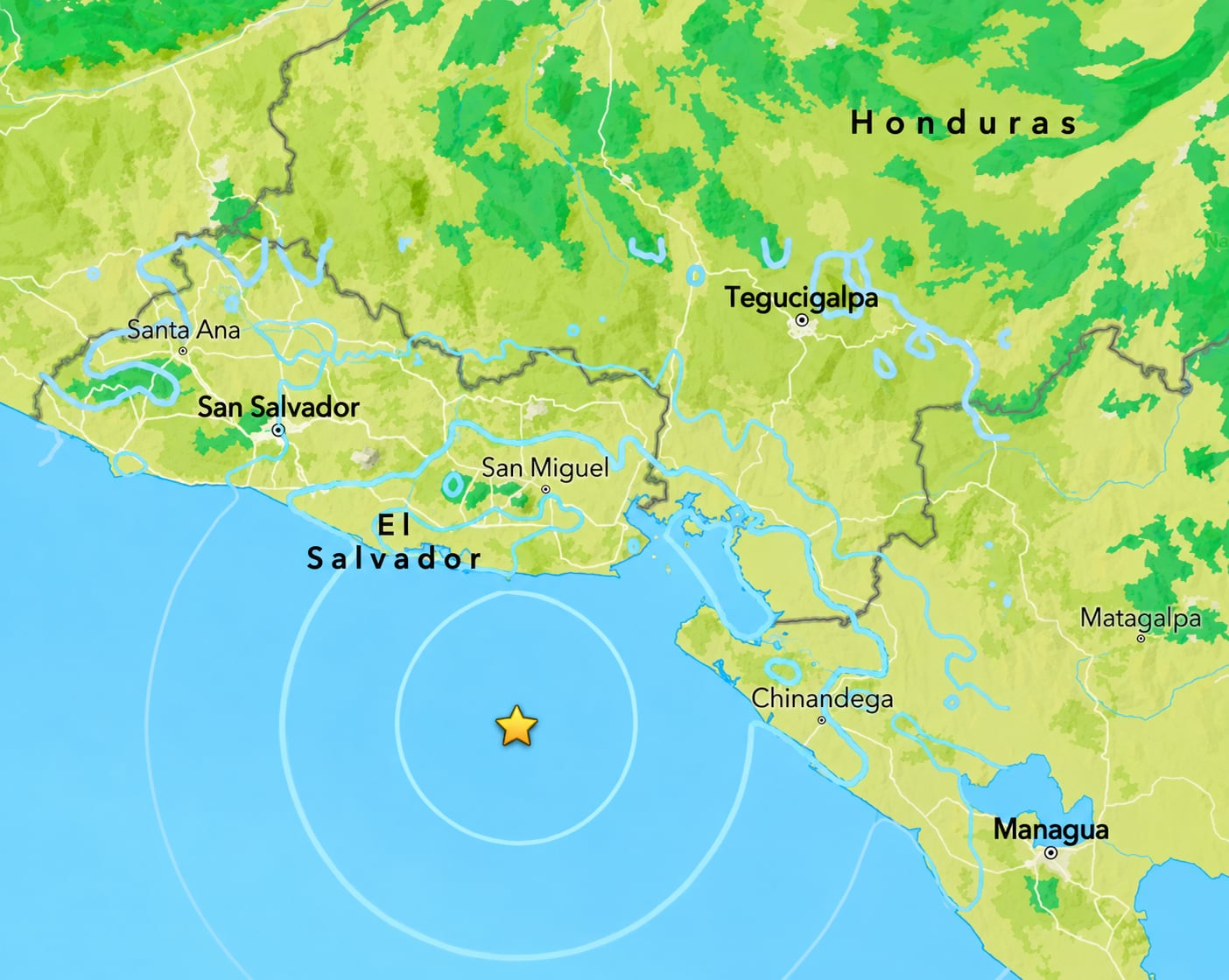 Temblor frente a la costa de El Salvador se sintió en varios países de Centroamérica