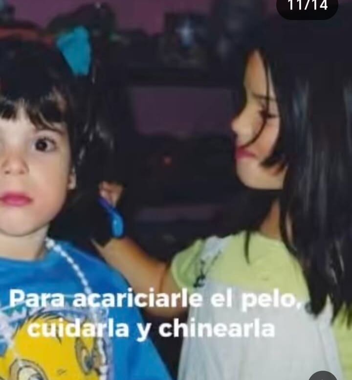 Fotos de María González de niña