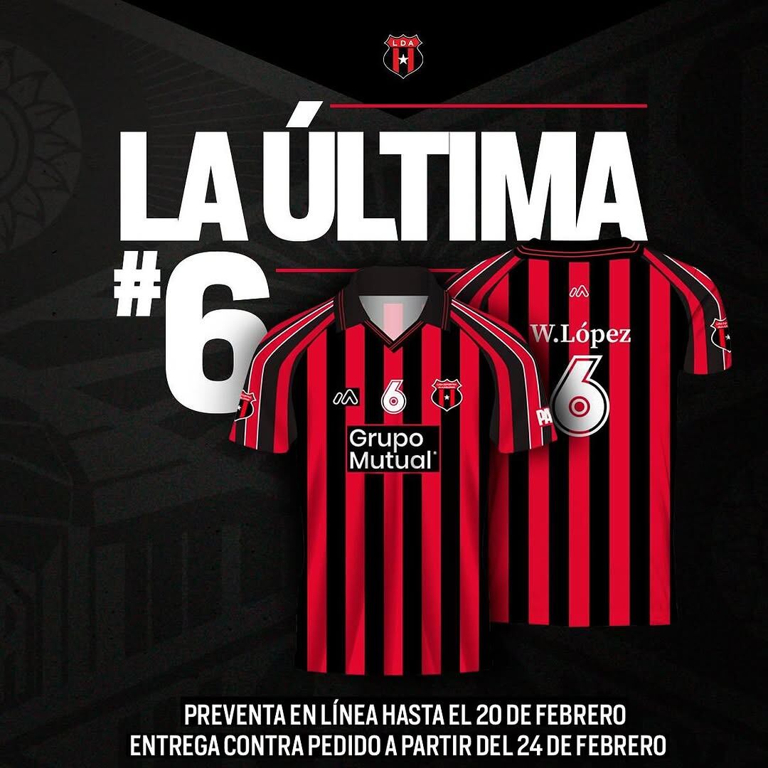 Alajuelense alerta a su afición con respecto a las camisas en homenaje a Wilmer López.