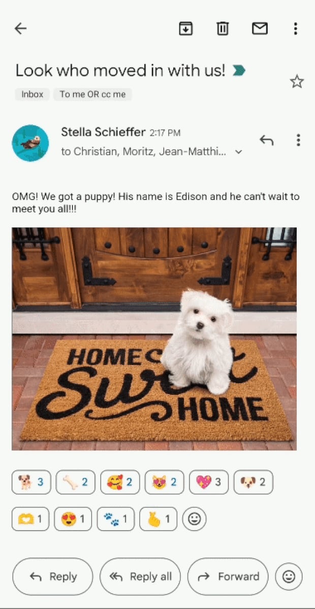 Gmail habilita reaccionar a correos