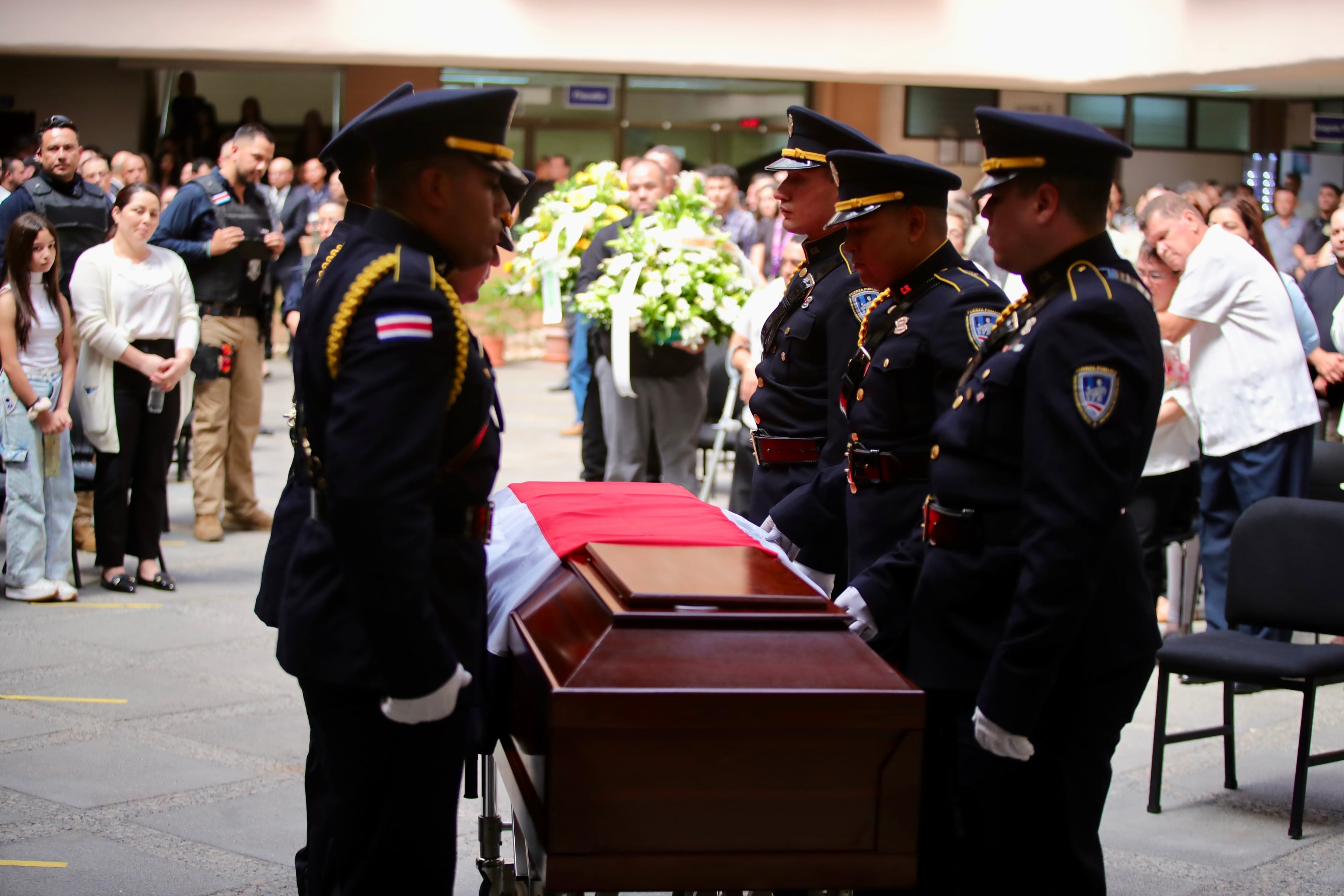 Funeral del oficial del OIJ, Geiner Zamora Hidalgo