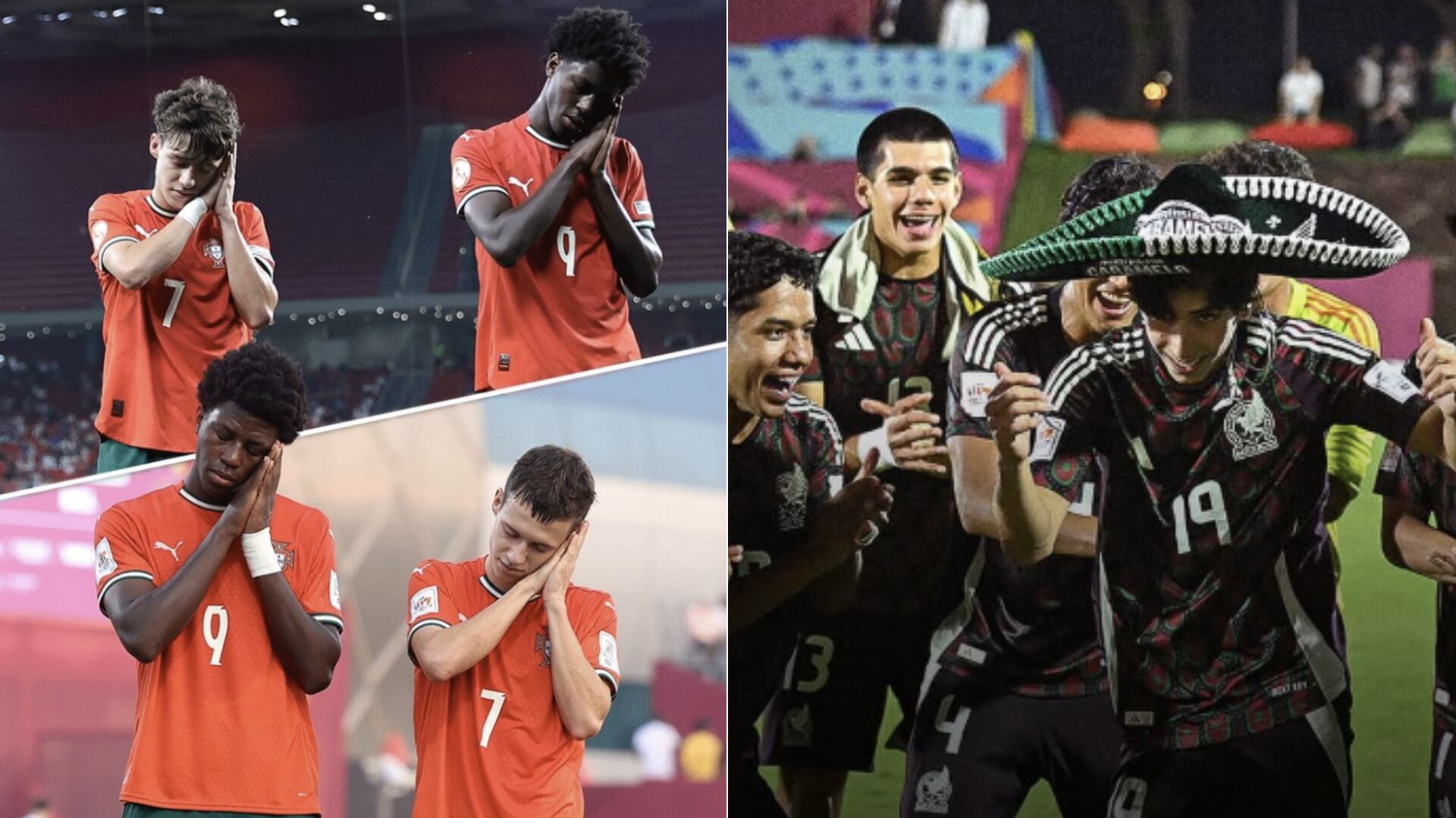 La Selección Mexicana Sub-17 cayó 5-0 ante Portugal en Qatar y quedó fuera del Mundial tras sufrir dos expulsiones.