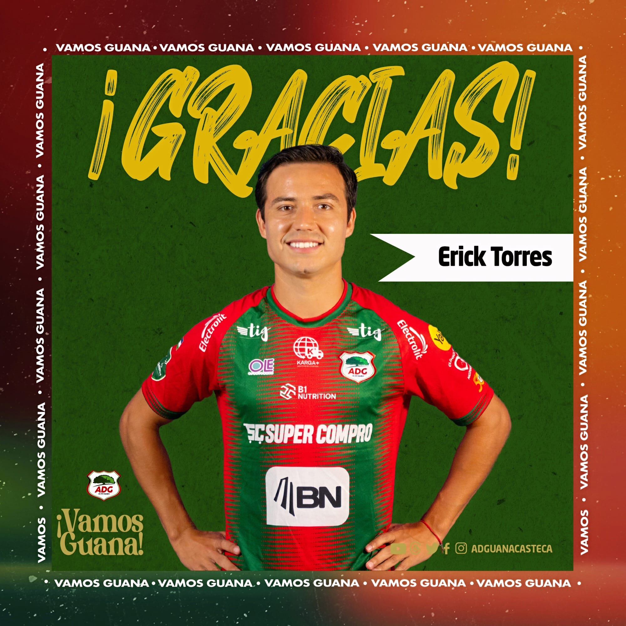 Erick Cubo Torres
Nuevo jugador del Herediano
Torneo Apertura 2023
20 de diciembre del 2020
Cortesía: Guanacasteca