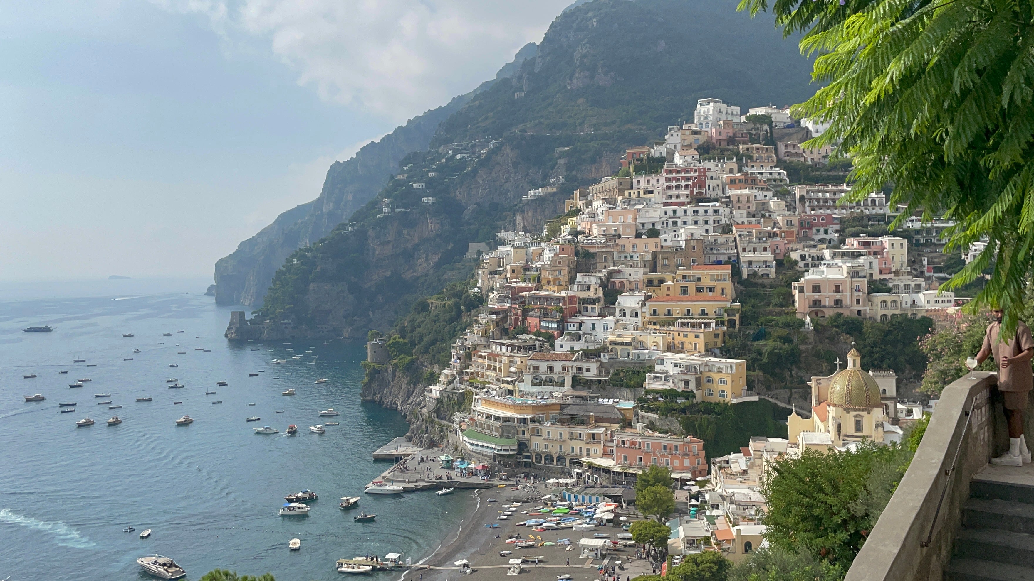 Vista de Positano desde uno de los miradores.