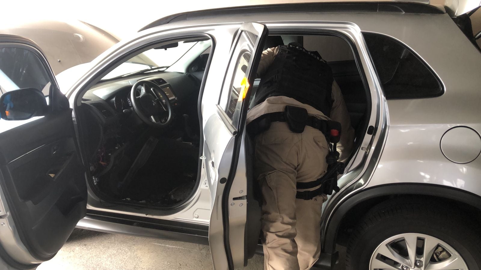 Detenidos por intento de tumbonazo en La Guácima. foto OIJ.