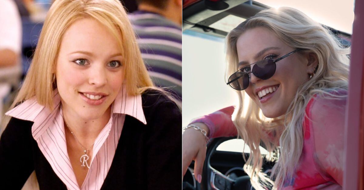 Regina George, quizás el personaje más reconocido de 'Mean Girls', fue interpretado primero por Rachel McAdams (izq) y después por Renée Rapp (der).