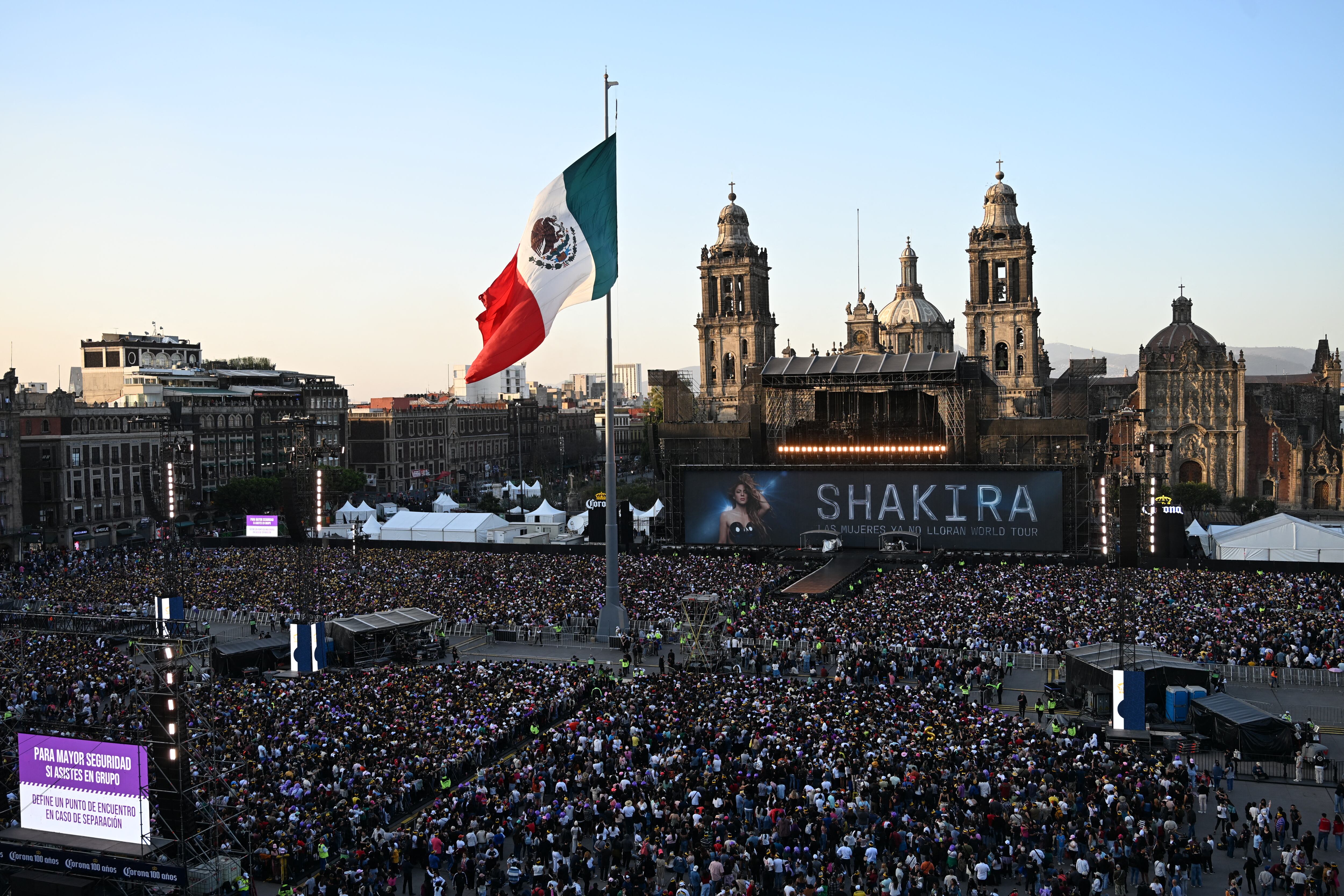 Shakira Zócalo Ciudad de México