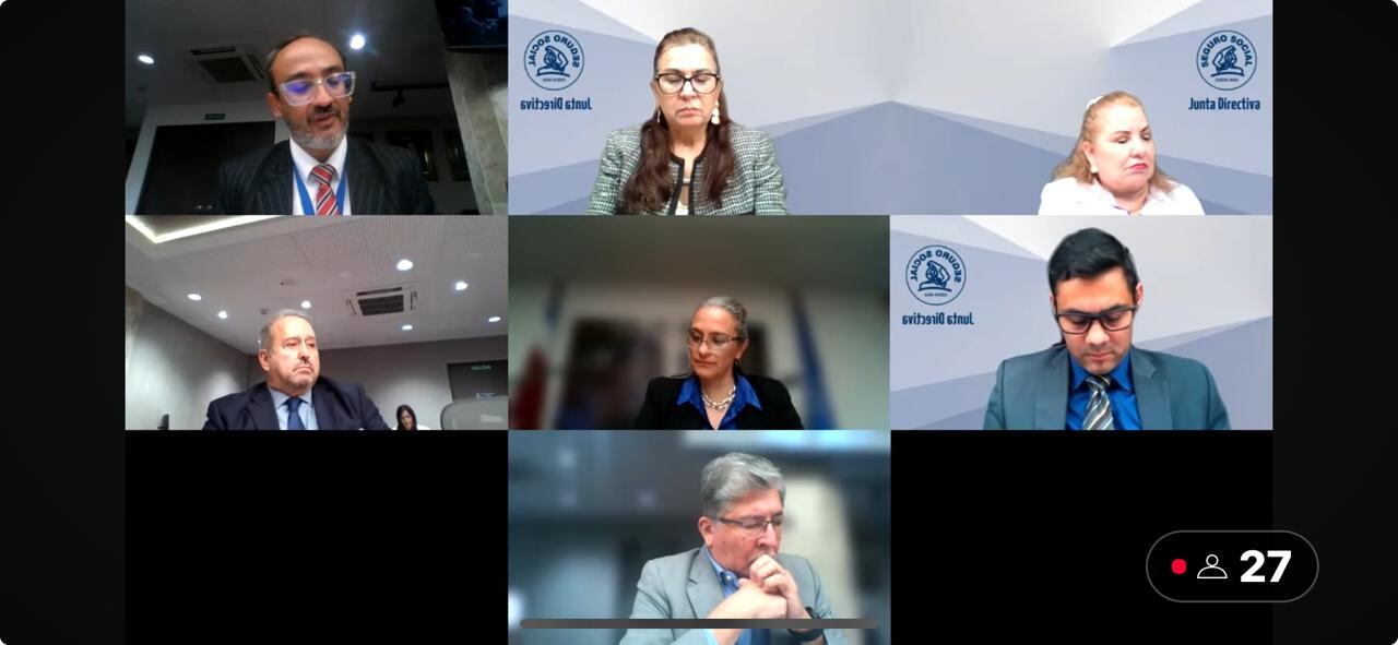 Primera sesión de Junta Directiva de CCSS dirigida por Laura Ávila. Lunes 25 de noviembre 2024