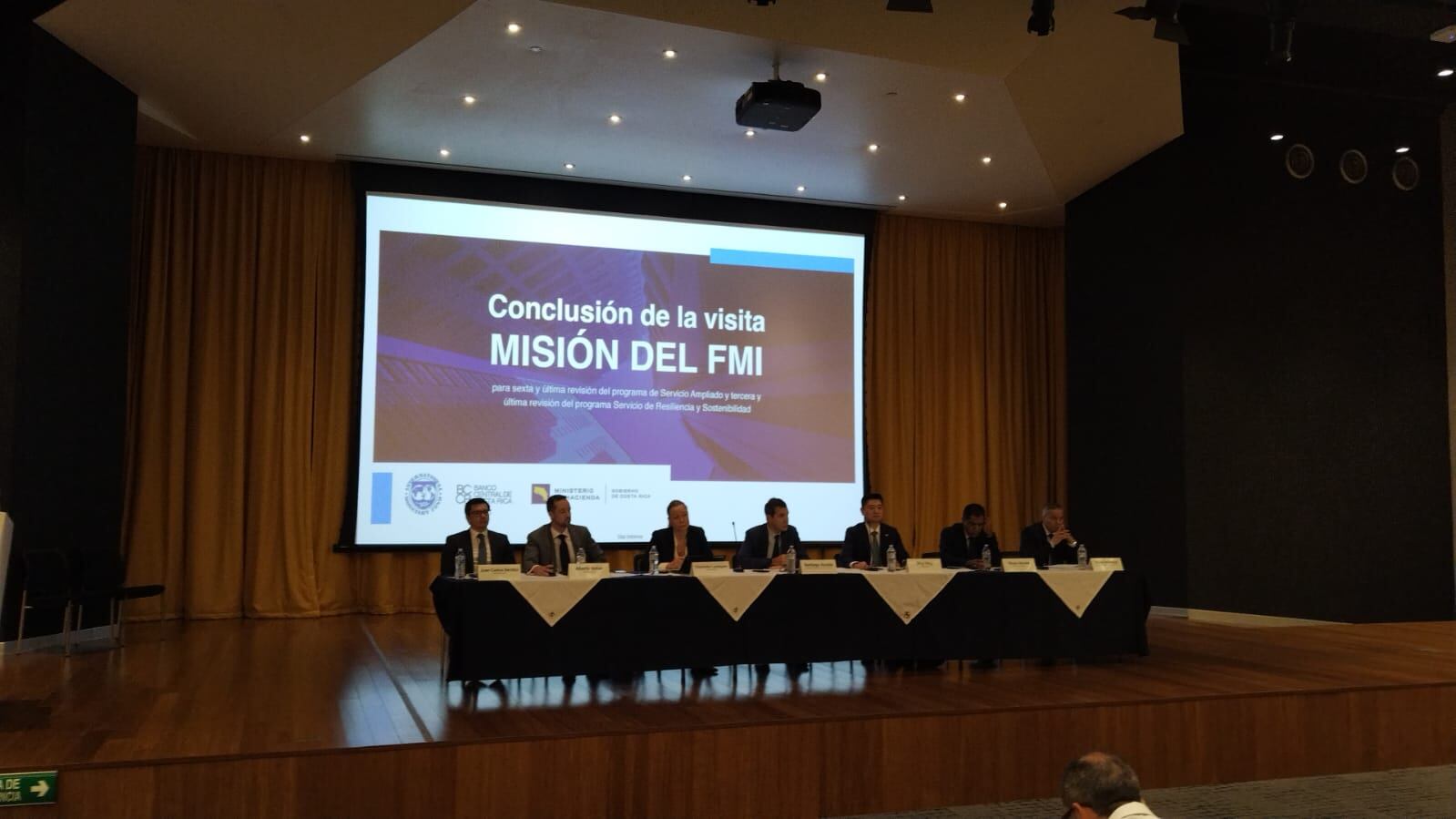 Conferencia de prensa de la Misión del FMI realizada en el Banco Central.