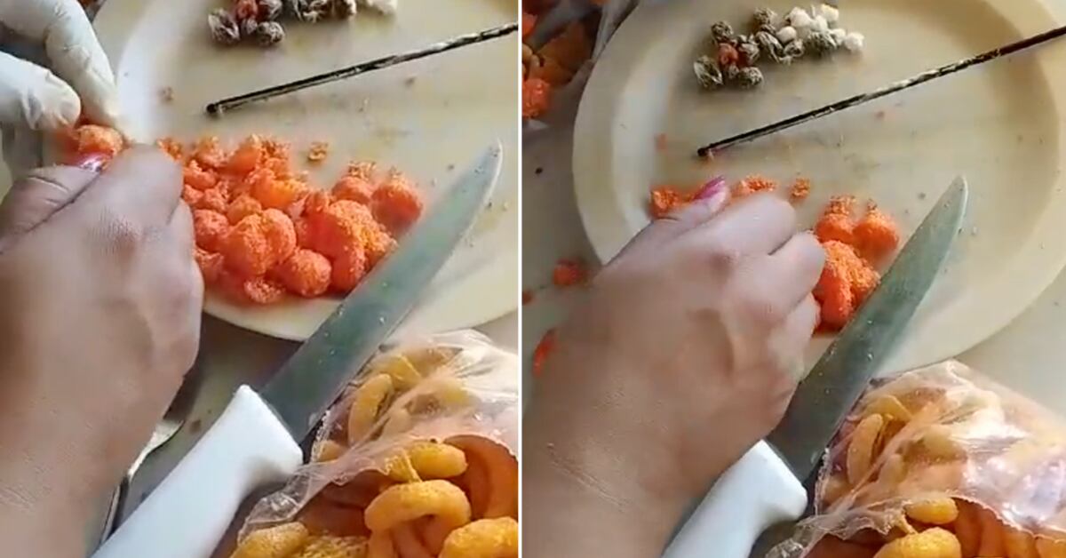 Droga dentro de bolitas de queso