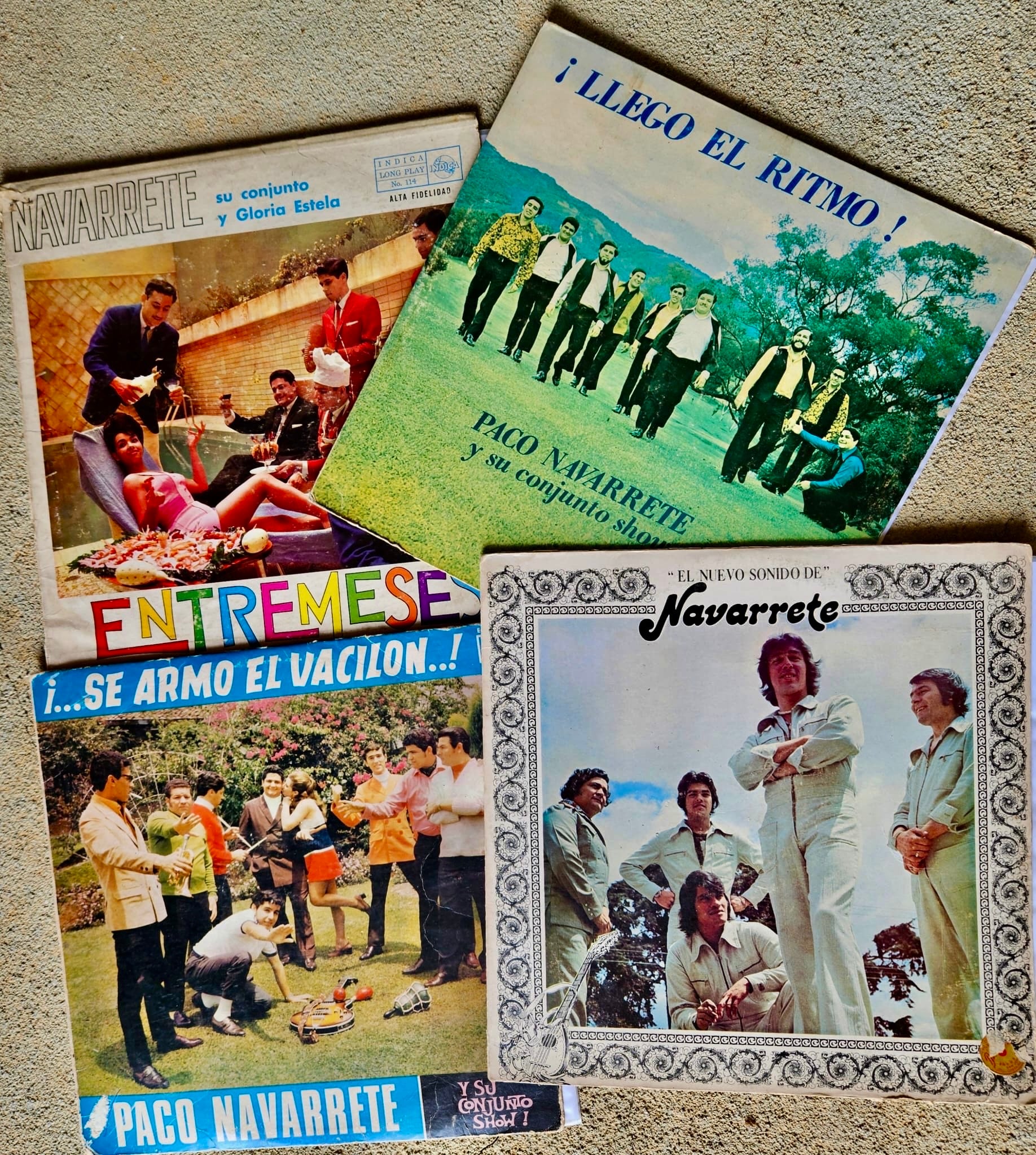 Foto de LP del músico costarricense Francisco 'Paco' Navarrete