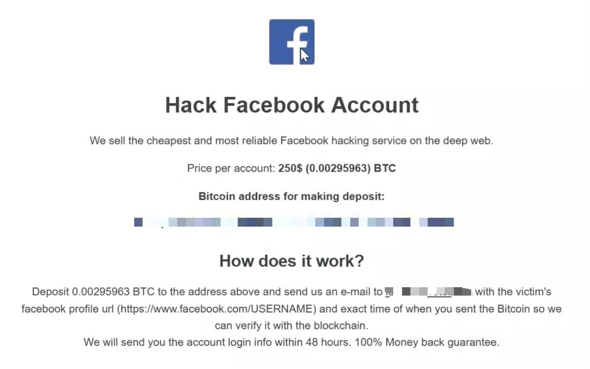 Capturas de pantalla de páginas que se encuentran en la dark web