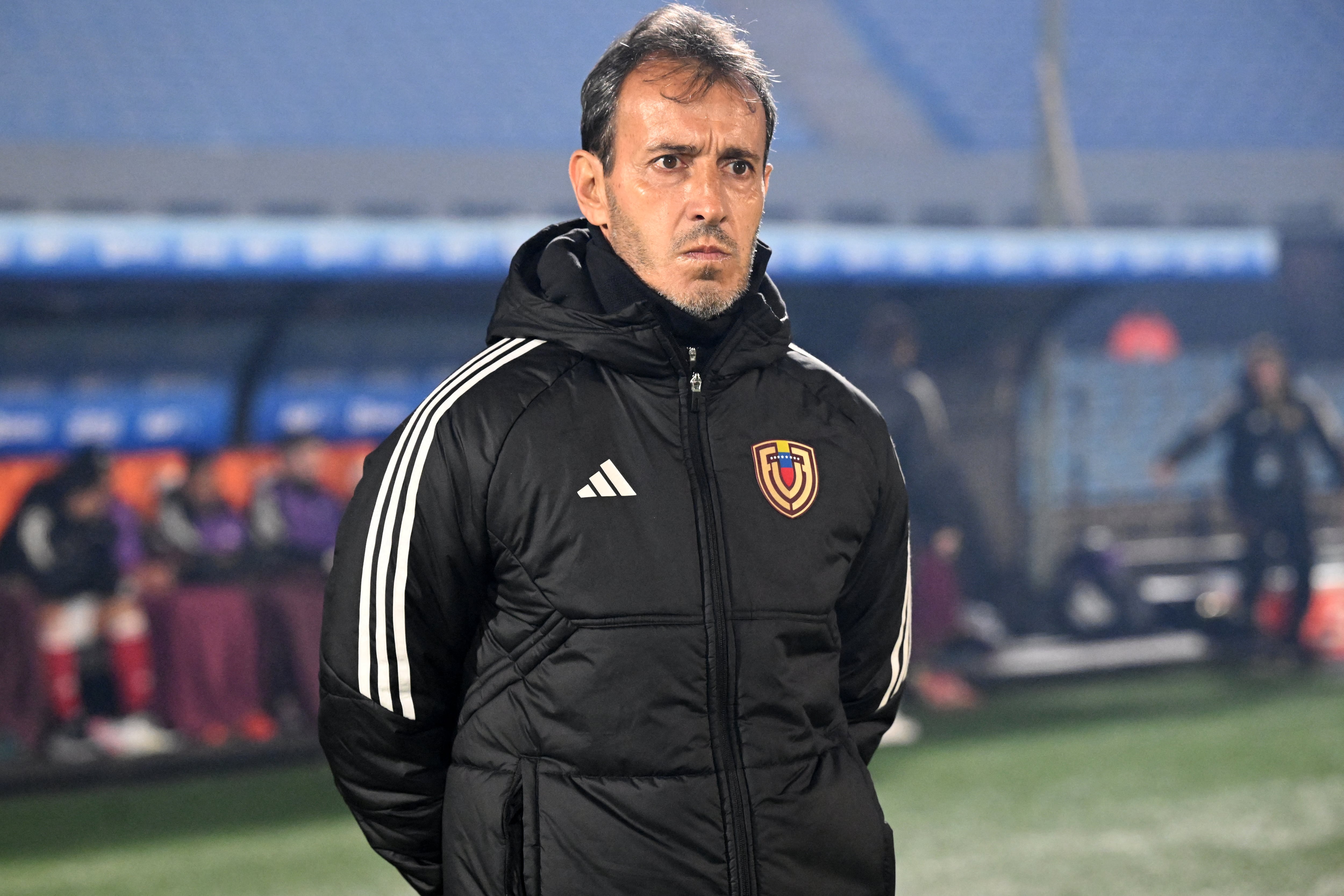 El técnico argentino Fernando 'Bocha' Batista suena como candidato para dirigir a Costa Rica. Aquí, durante un partido de la Selección de Venezuela en la pasada eliminatoria.