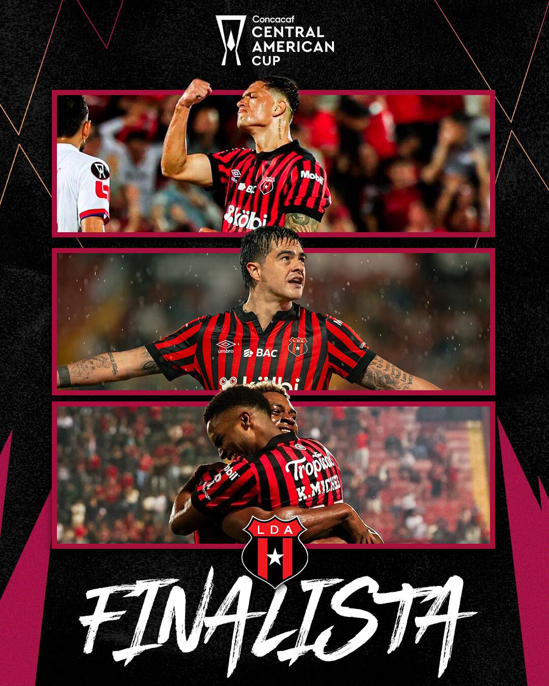 Así destaca la Concacaf a Liga Deportiva Alajuelense, como finalista de la Copa Centroamericana.