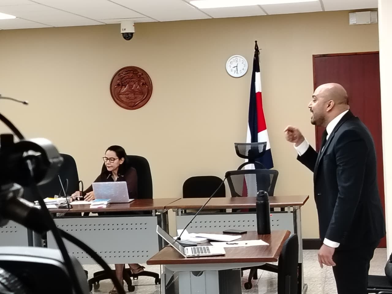 El fiscal Ángel Cerdas presentó sus conclusiones este miércoles 2 de setiembre durante la continuación del nuevo juicio contra Yendry Quirós Conejo, conocida como La Colocha, en los Tribunales de Justicia de San José.