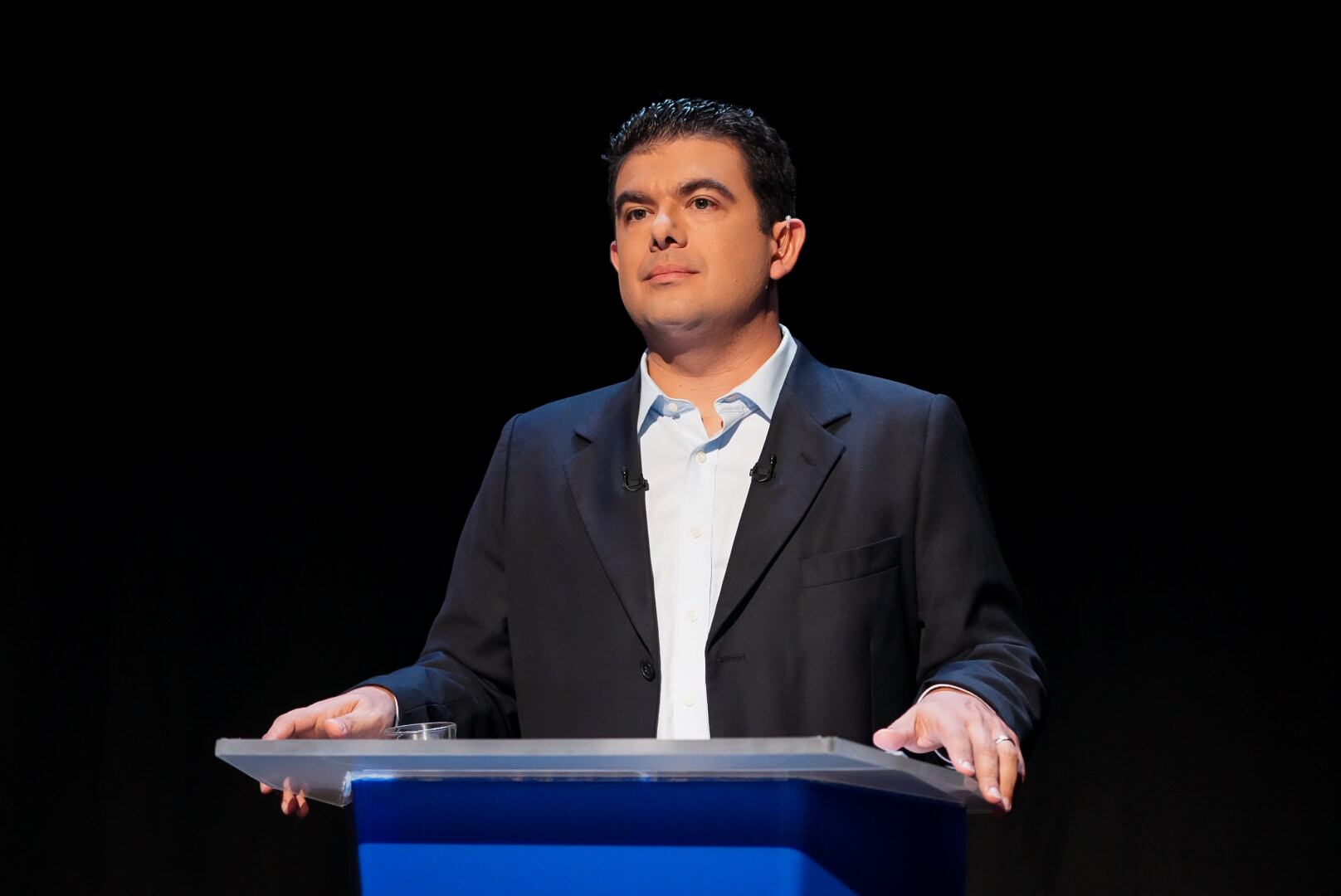 04/04/2025. Debate del PLN en Teletica, Sabana, San José. Fotografía: Lilly Arce.