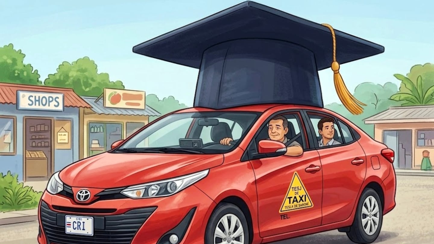 Lección de elegancia a bordo de un taxi