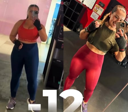 La Fatfluencer logró bajar 12 kilos en tres meses.